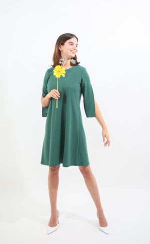 שמלת פפיון ירוקה