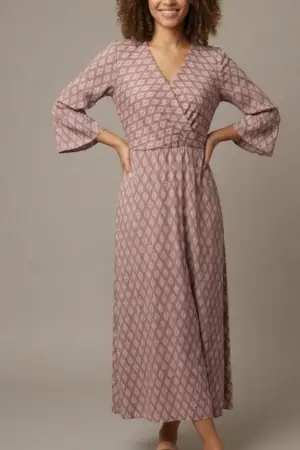 שמלת סהרה ורודה