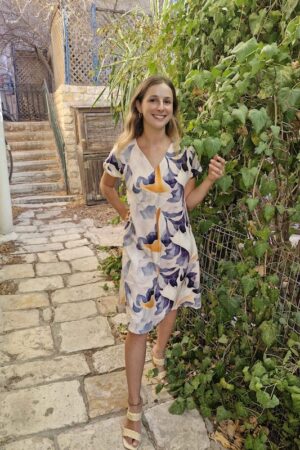שמלת גל פרחונית
