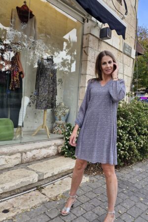 שמלת שיפון תכלת