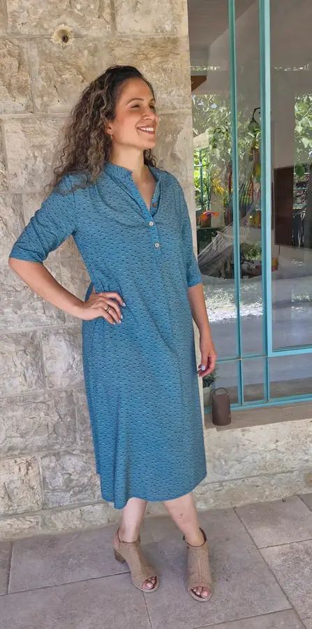 שמלת דניאלה טורקיז – תמונה 5