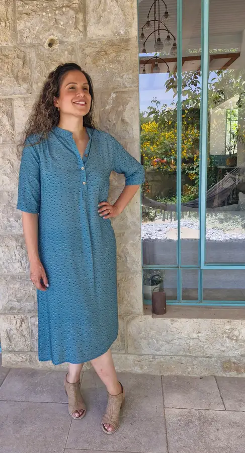 שמלת דניאלה טורקיז – תמונה 4
