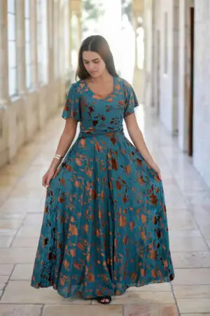 שמלת אריאל עלים