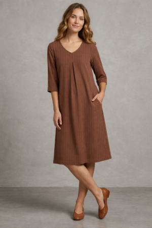 שמלת שקד חומה